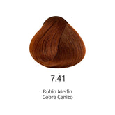 TINTE HYPERTONE 7.41 RUBIO MEDIO COBRE CENIZO